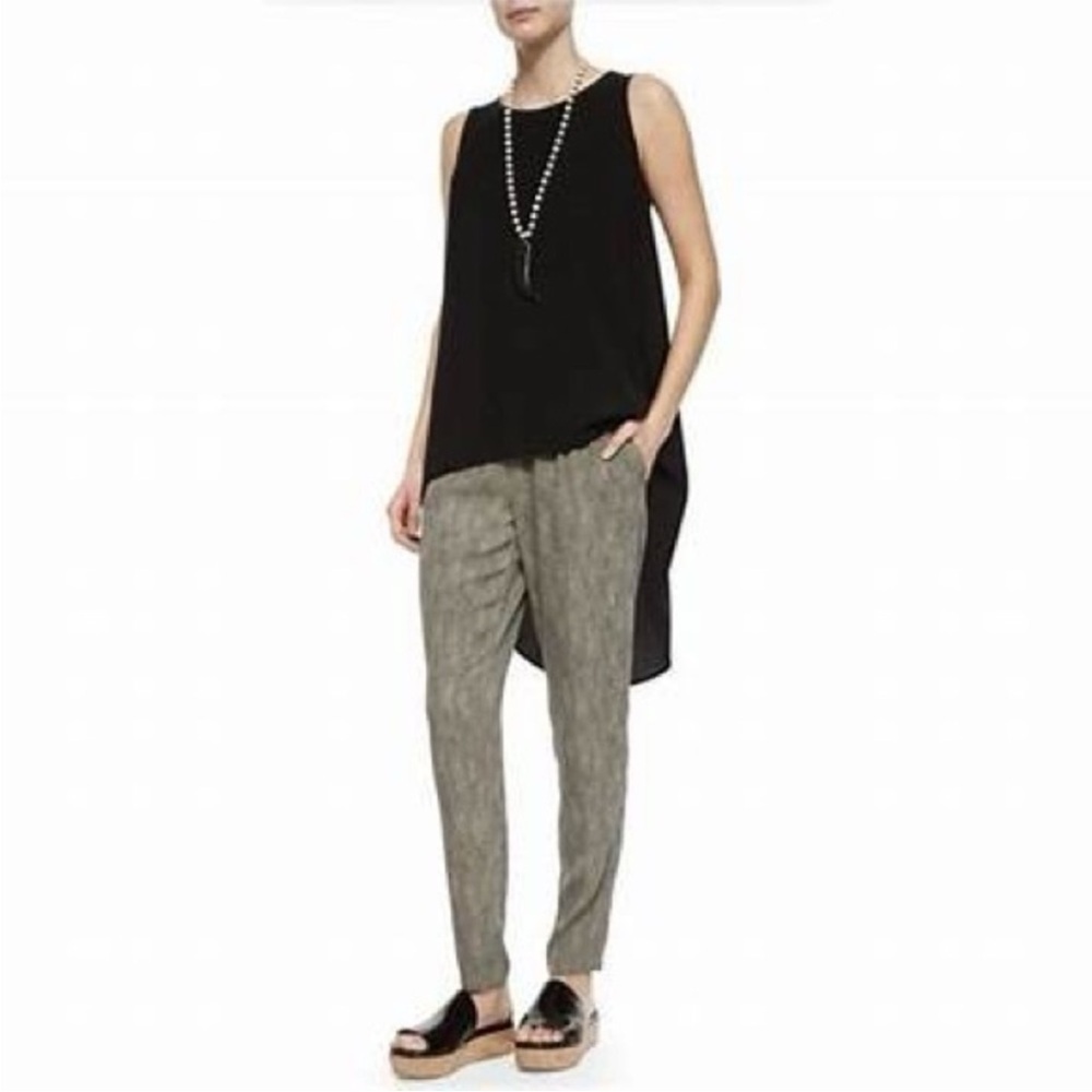 Eileen Fisher 100% silk crepe georgette pants. 1X - Picture 2 of 11